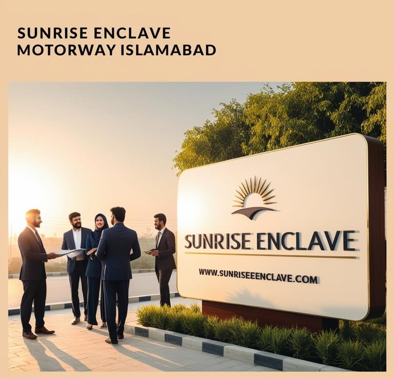 a group of men standing in front of a sign that says sunrise