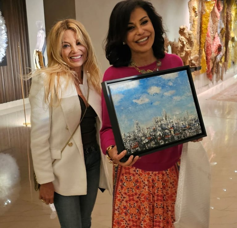 Jessy Tabet with May Khalil