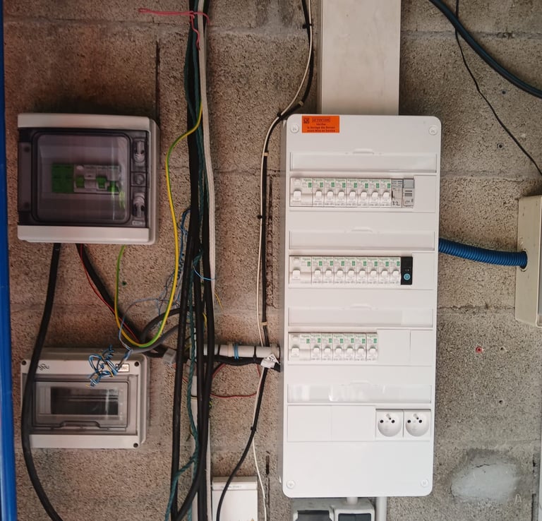Installation d'un nouveau tableau électrique 4 rangées à Tignieu-Jameyzieu