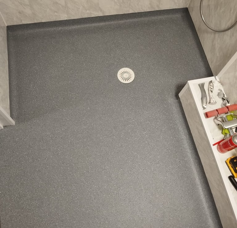 Wet room Altro flooring commericial vinyl flooring