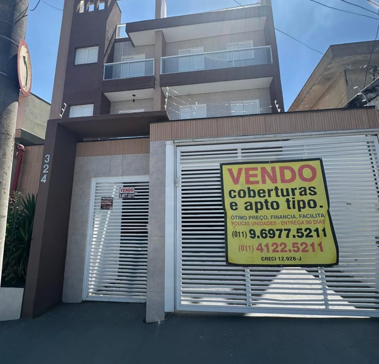Localização do imóvel para incorporação na Rua Araçatuba, Santo André – Aura Incorporadora