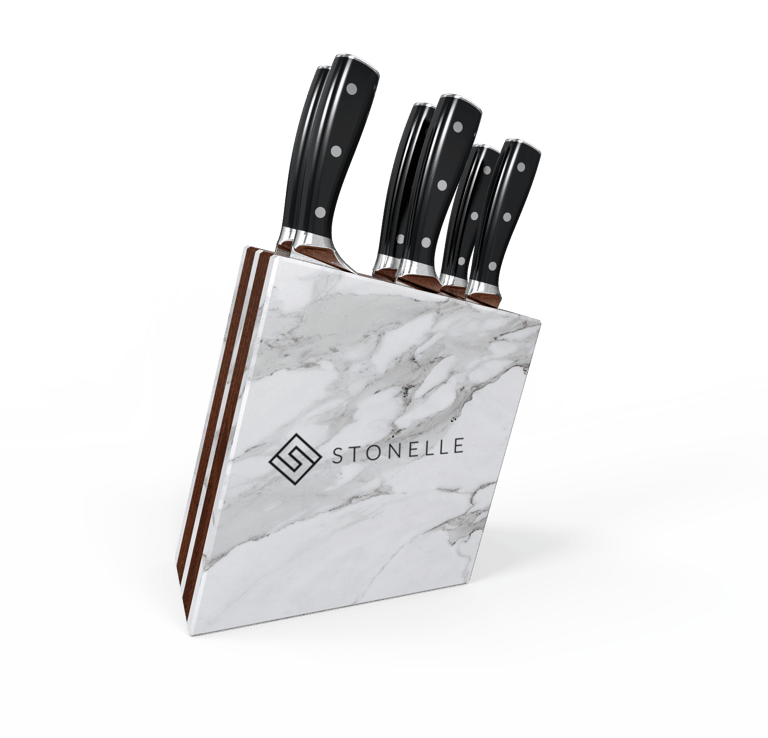 stonelle knife block design