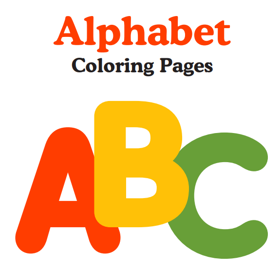 ABC Coloring pages for kids