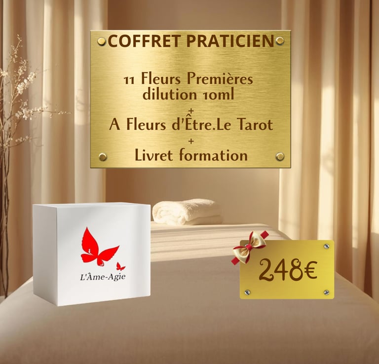 Coffret découverte 11 élixirs floraux et Tarot A Fleurs d'Être