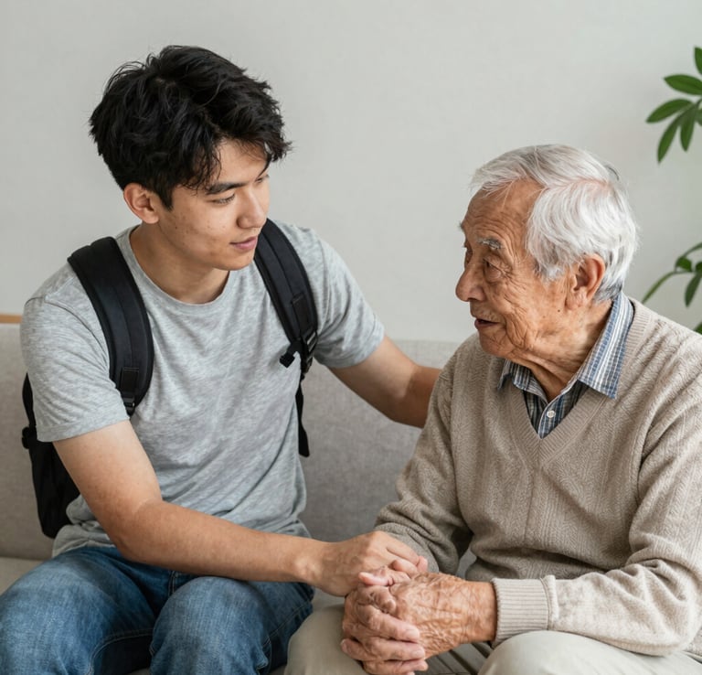 Helping the elderly in UK communities through our 100 percent net profit to charity pledge.