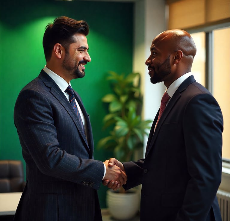 Handshake with client — TrinityLinc trusted IT partner Ontario