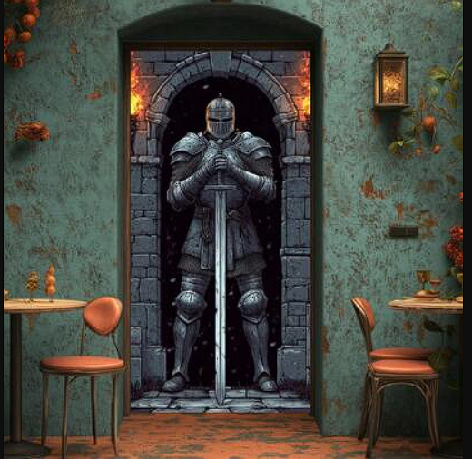 image d'un chevalier gardien de l'appartement
