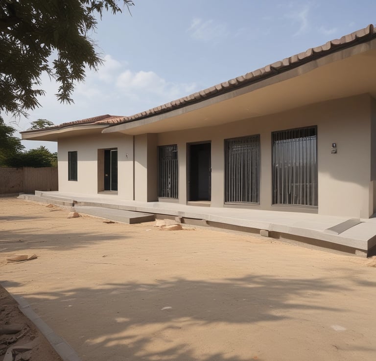 A beautiful house for sale in a serene neighborhood.