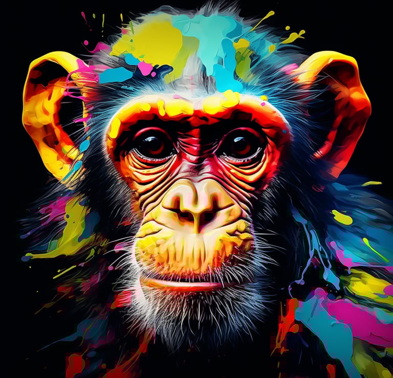 Digitale Kunst für Download - Affe