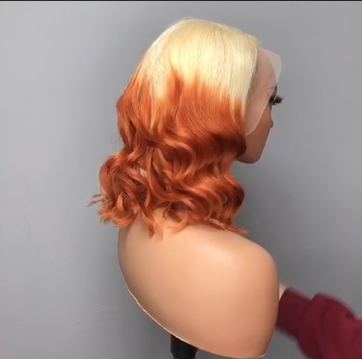 Ombre human hair bob wigs