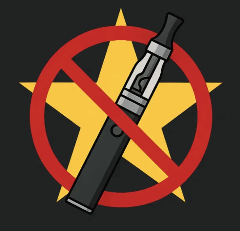 electronic cigarette prohibited