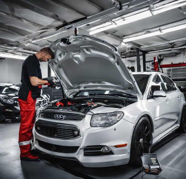 black car macro shot