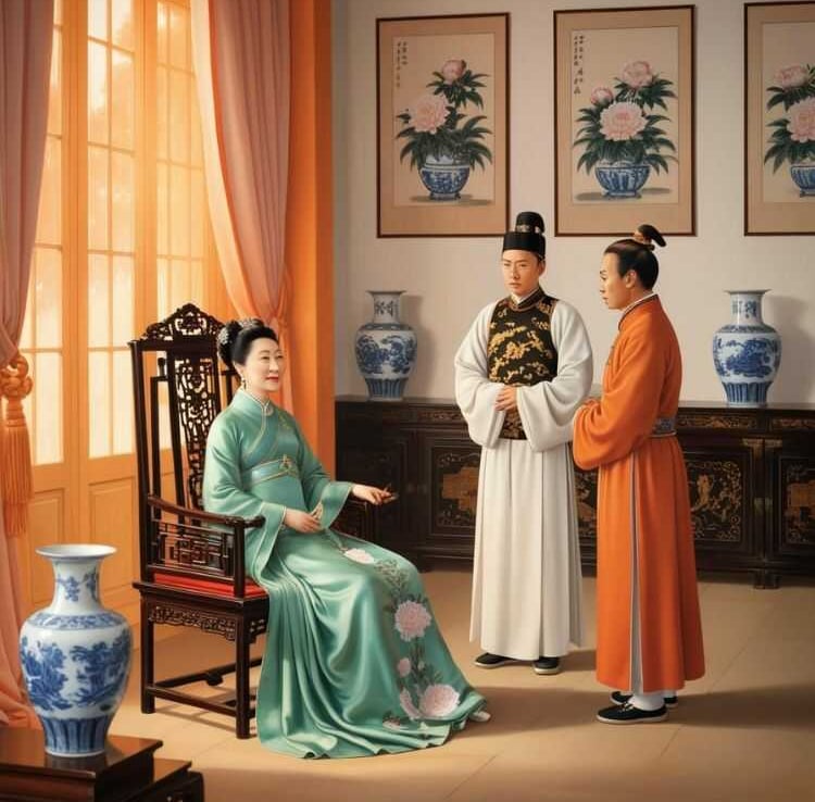 Hiến Từ Thái Hậu An Ủi Trần Nguyên Trác