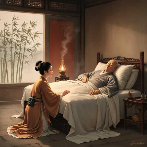 Lệ Thánh Hoang Hậu Bên Cha Quốc chẩn Trong Chùa Tư Phúc