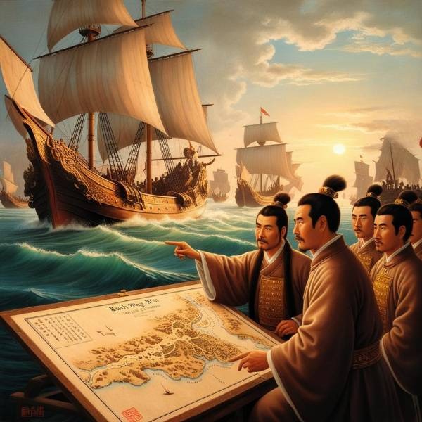 trần hưng đạo và hai vua nhà trần bàn chiến lược trận bạch đằng
