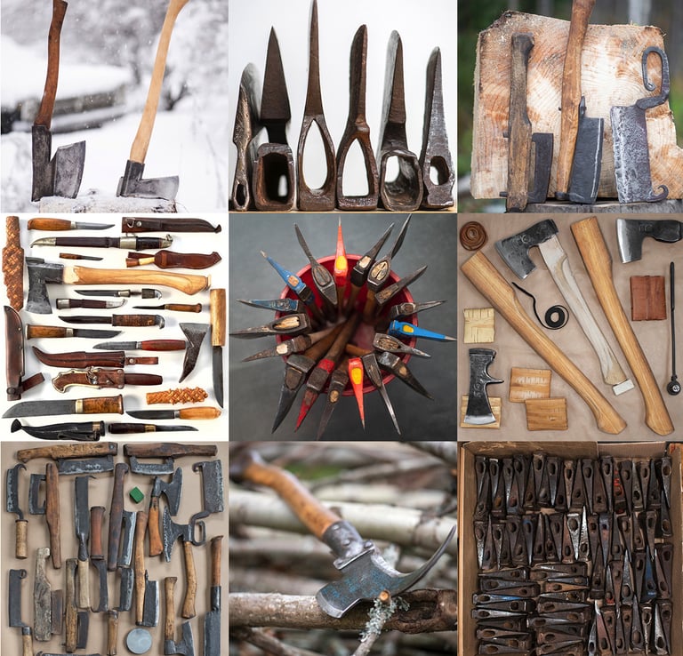 Finnish vintage axes, Finnish axes, kirves, FVA, Billnäs axe, Billnäs kirves, Kellokoski