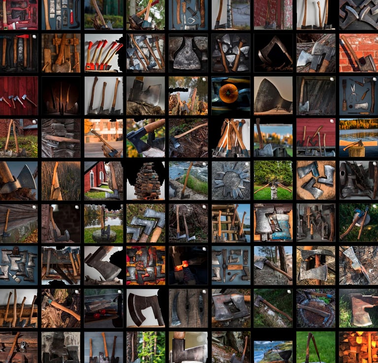 Finnish vintage axes, Finnish axes, kirves, FVA