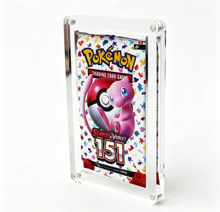 booster pack acrylic case