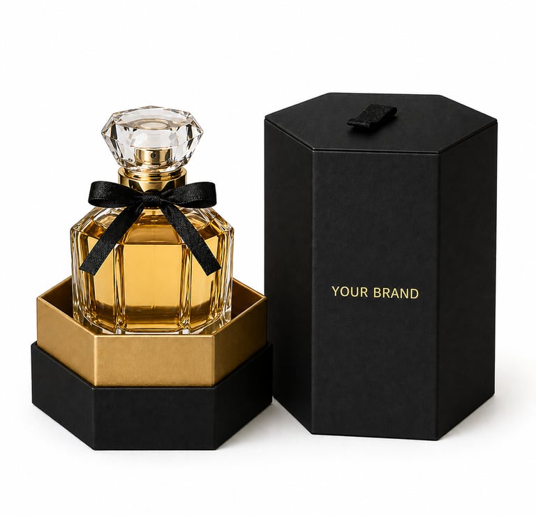 Caja Hexagonal para Perfume Personalizada