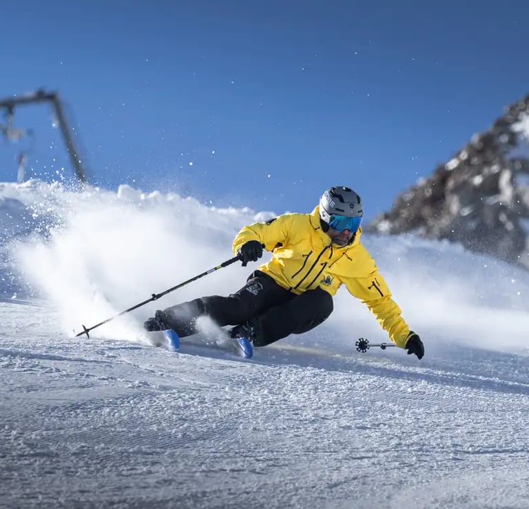 Ski carving turn, Xaver Kröll, Skiguru-Zillertal