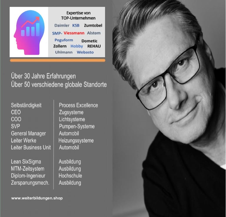 Ihr Experte für Operation Excellence mit über 30-jähriger Praxis