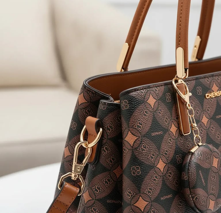Bolsa Feminina Chenson Monograma Contemporâneo Alça Mão