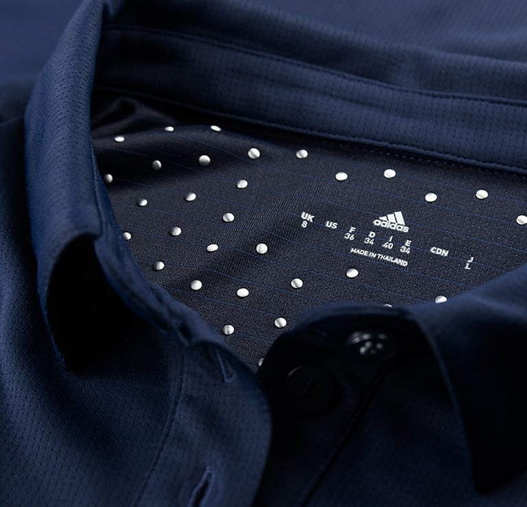 Polo shirt inside collar view