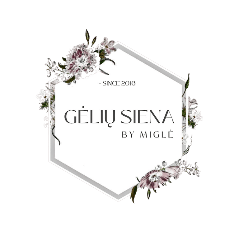 Gėlių siena by Miglė logotipas