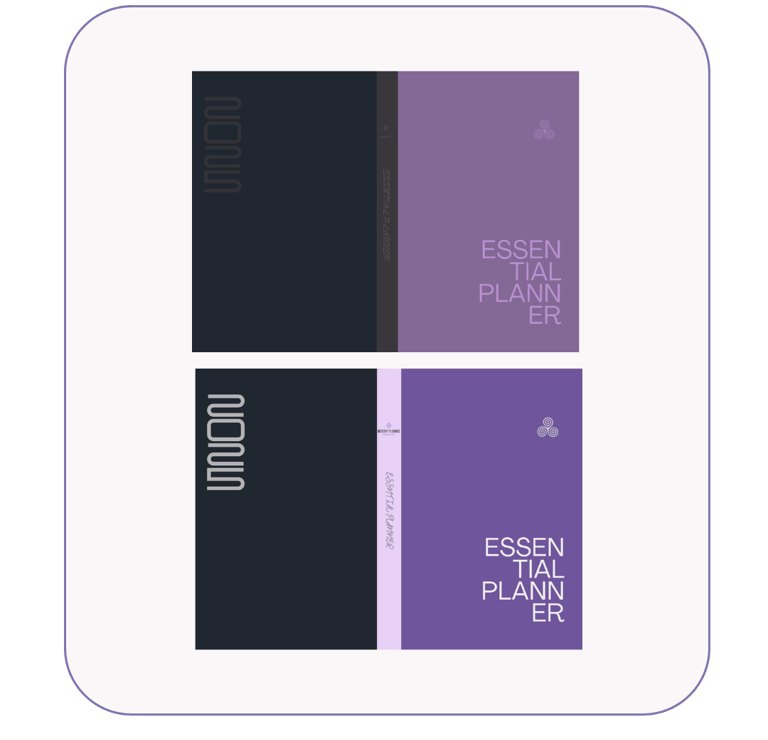 Acquista Essential Planner: Personalizza i Colori Fronte-Spina-Retro. Personalizza Font
