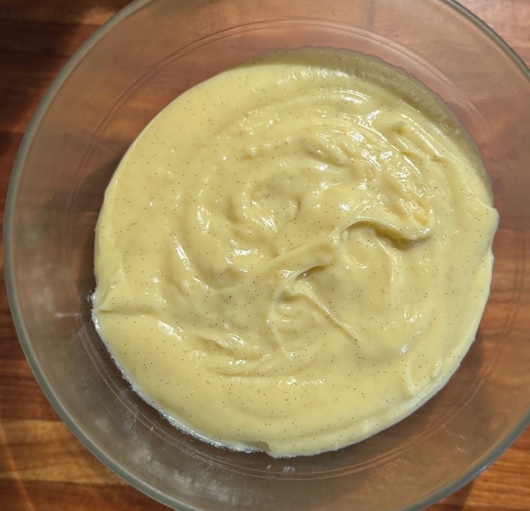 Crème diplomate à la vanille