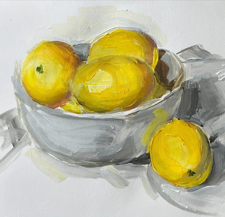 Lemons oil on canvas