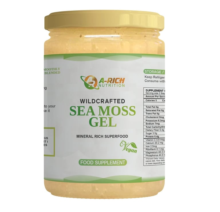 a jar of seaweed gel