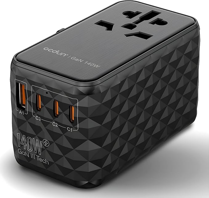  Universal Travel Adapter for international travel and content creators
