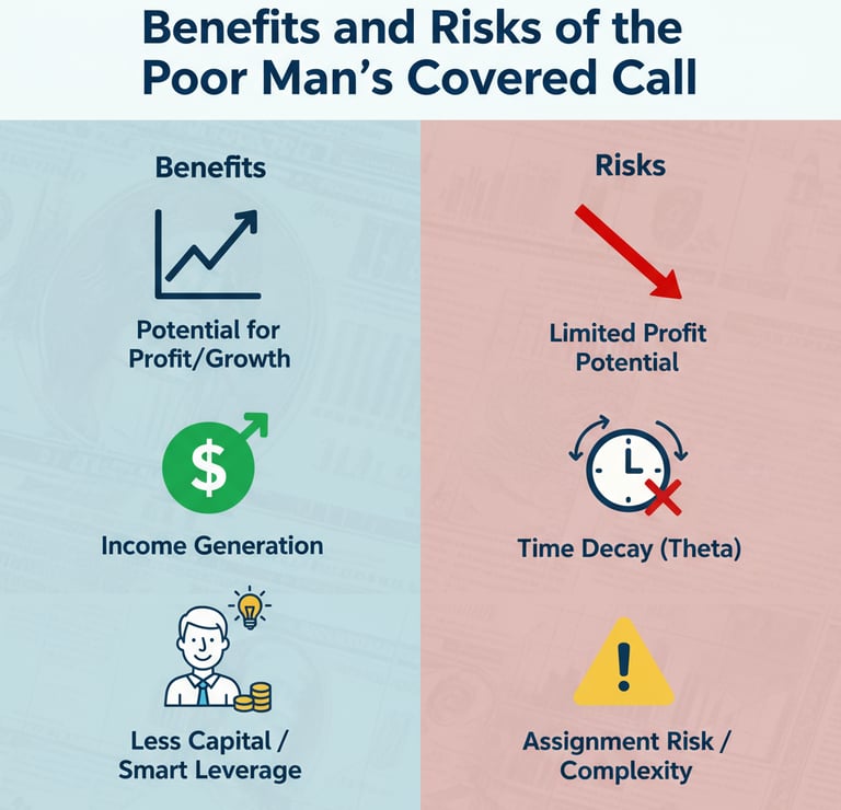 Risk and Benefits of Poor Man's Covered Call