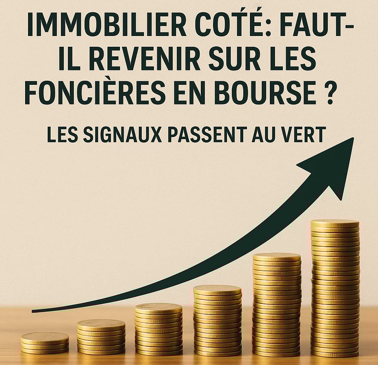 il faut revenir sur l'immobilier et l'immobilier côté. investir en immobilier.