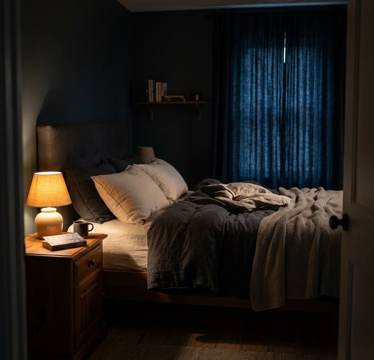 Un dormitorio oscuro y silencioso favorece el sueño