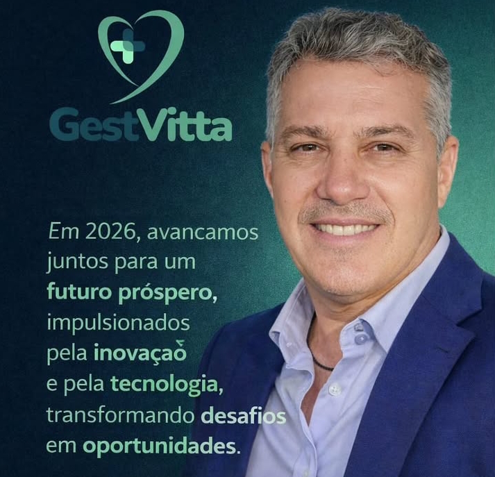 GestVitta banner, featuring a smiling man after SEO services on his website.