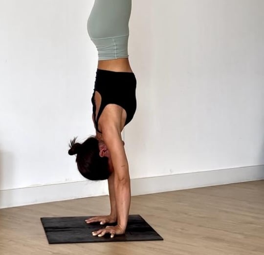 Yoga handstand