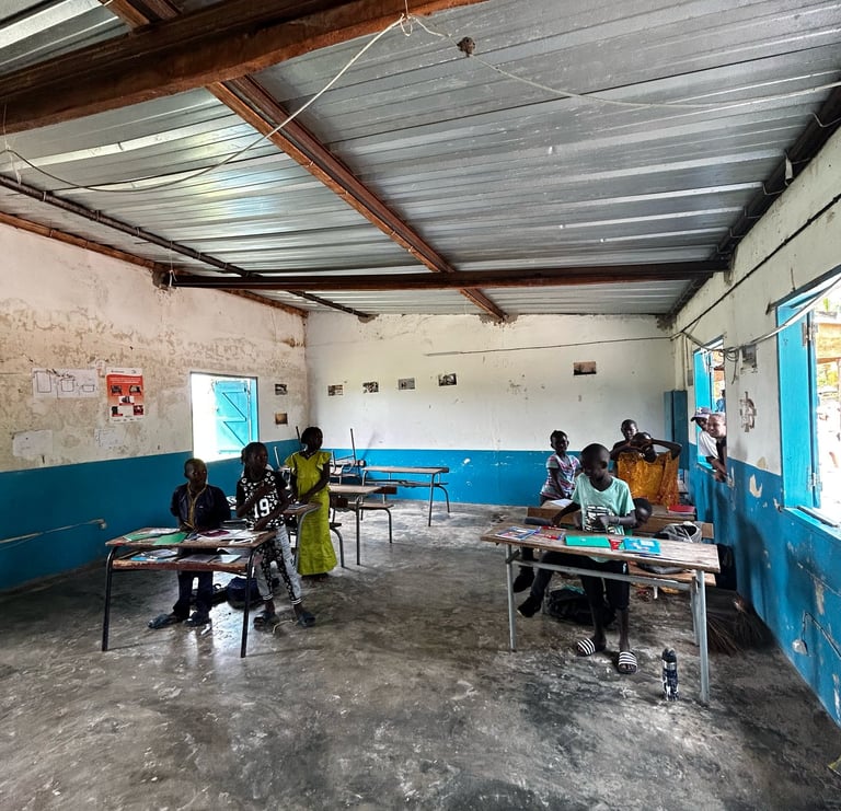 Photo représentant l'école du village de Kachiouane