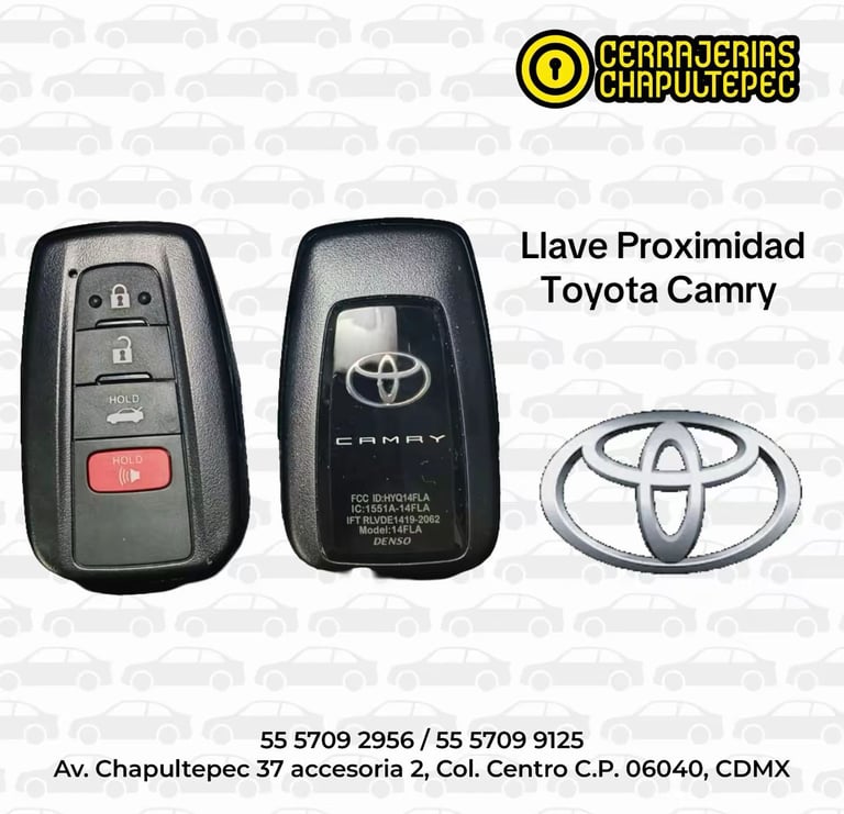 Llave de Proximidad Toyota Camry FCC ID: HYQ14FLA