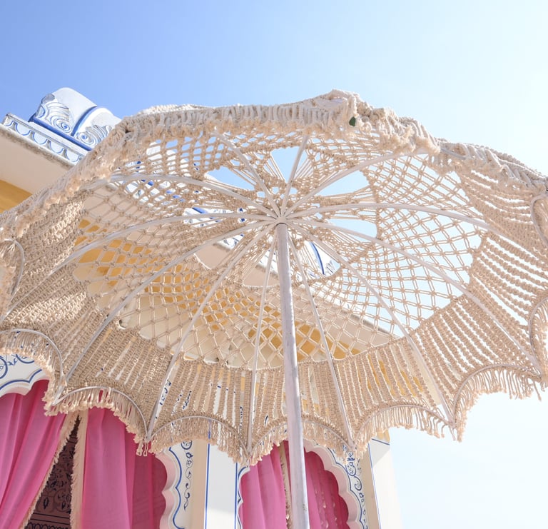 Wedding decor at Oberoi Raj Vilas Jaipur