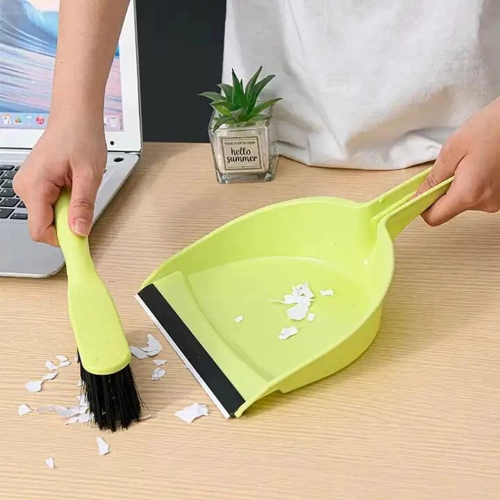 Kit Limpeza Escova E Pazinha Pá De Lixo Multiuso