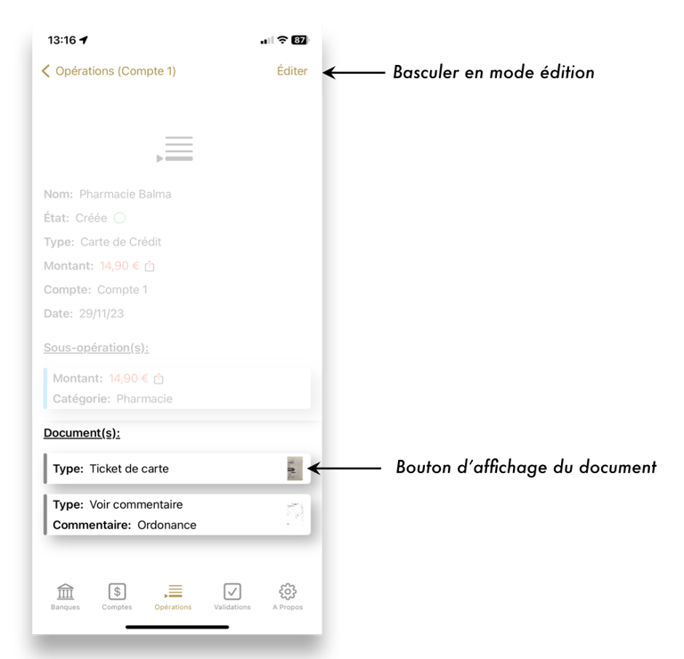 Affichage de document