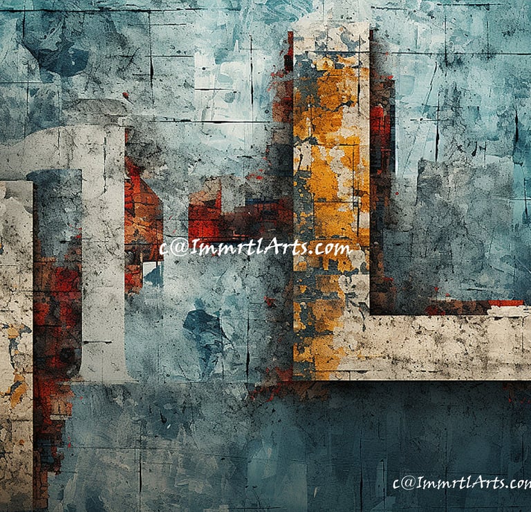 ImmrtlArts : Love1 2023 abstract painting at Home page