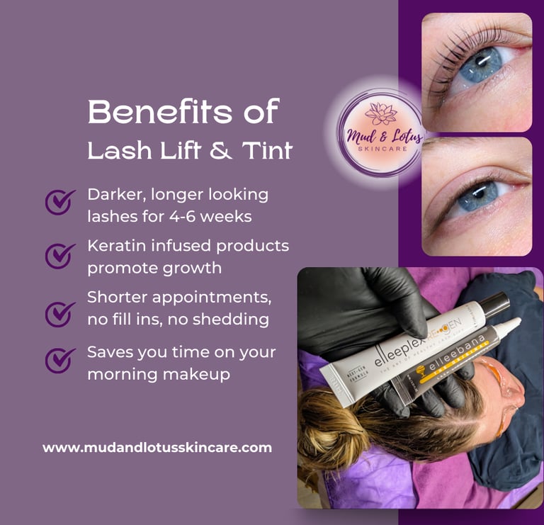 benefits of a lash lift & tint