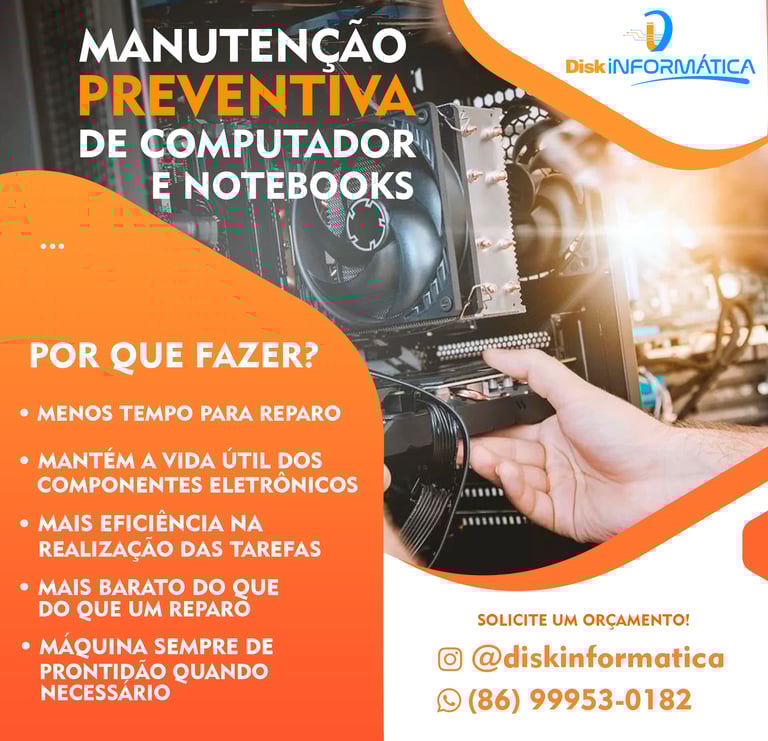 onde fazer manutenção preventiva no computador, orçamento de reparo de notebook