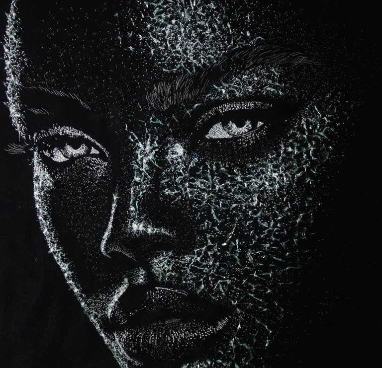 Broken Glass Artwork Zantrear