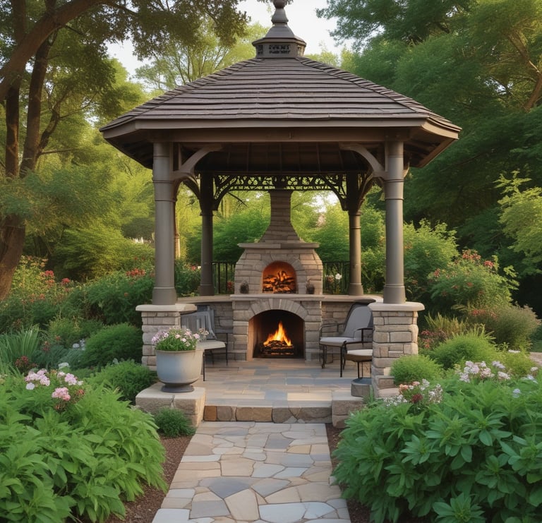 a gazeboar with a gazeboar and a gazeboar