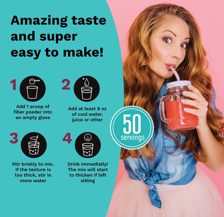 picture for Amazon for Greendeus brand, fit woman drinks red drink