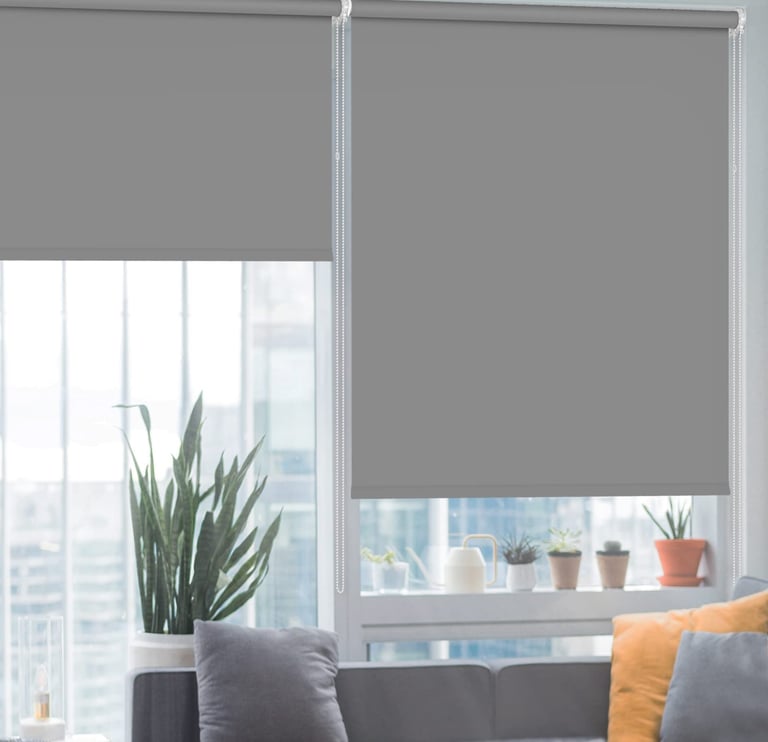 Stylish and durable Roller Blinds. Protects from sunlight, heat, and ensures privacy.